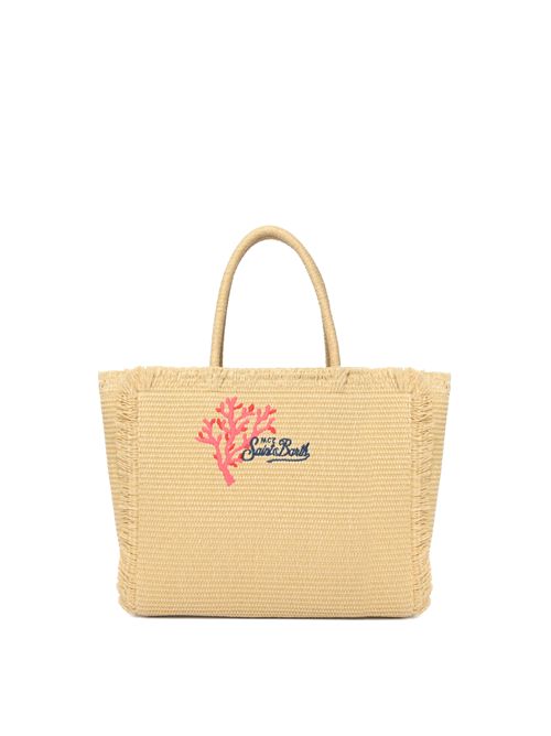 Borsa a spalla Vanity effetto paglia con ricamo Mc2 Saint Barth | VANI02109064L
